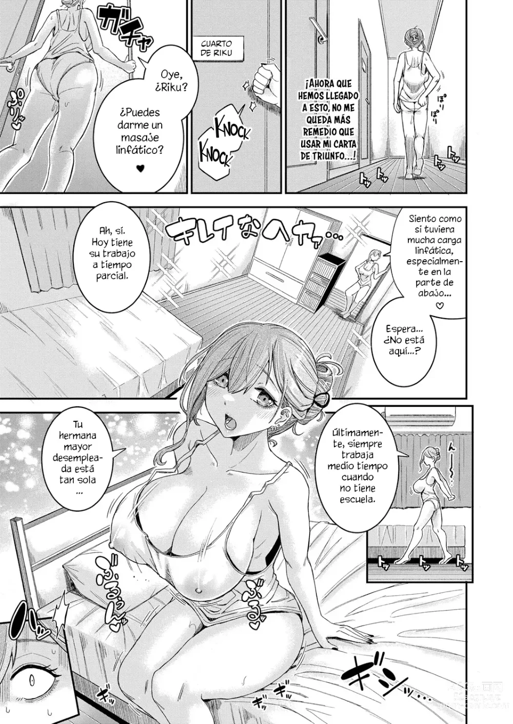 Page 7 of manga La hermana mayor con las tetas caídas quiere follarse a su hermano pequeño.