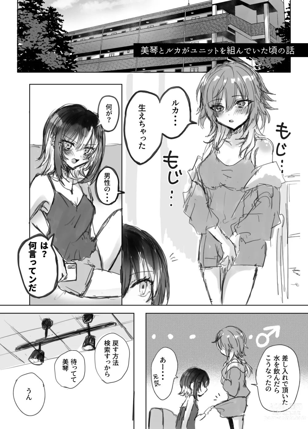 Page 2 of doujinshi MikoLuca ga Futanari Ecchi suru Hon Junbigou