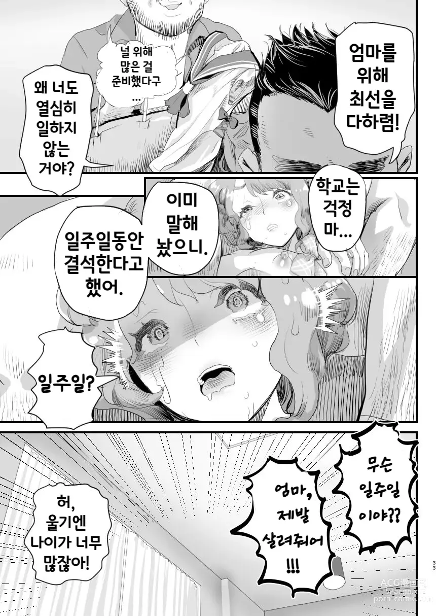 Page 32 of doujinshi 아빠의 오나홀이 되어라~ 에로 아빠의 먹잇감이 된 낭자애~