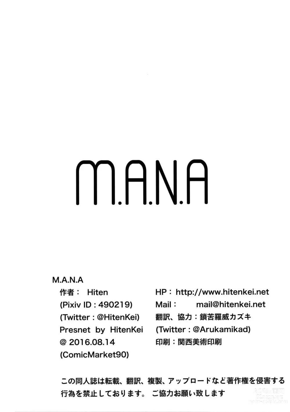 Page 21 of doujinshi M.A.N.A (decensored)