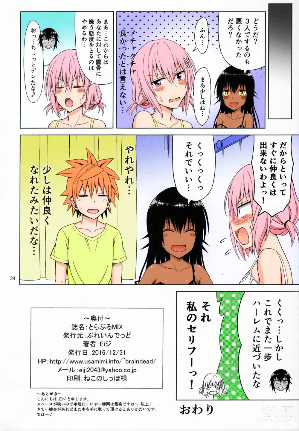 Page 32 of doujinshi To LOVE-Ru MIX