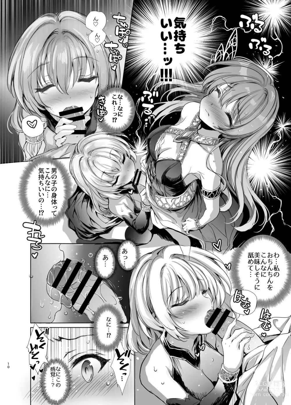 Page 10 of doujinshi Nakayoshi Shinai to Derarenai Eiketsu no Tou - kimasi tower -