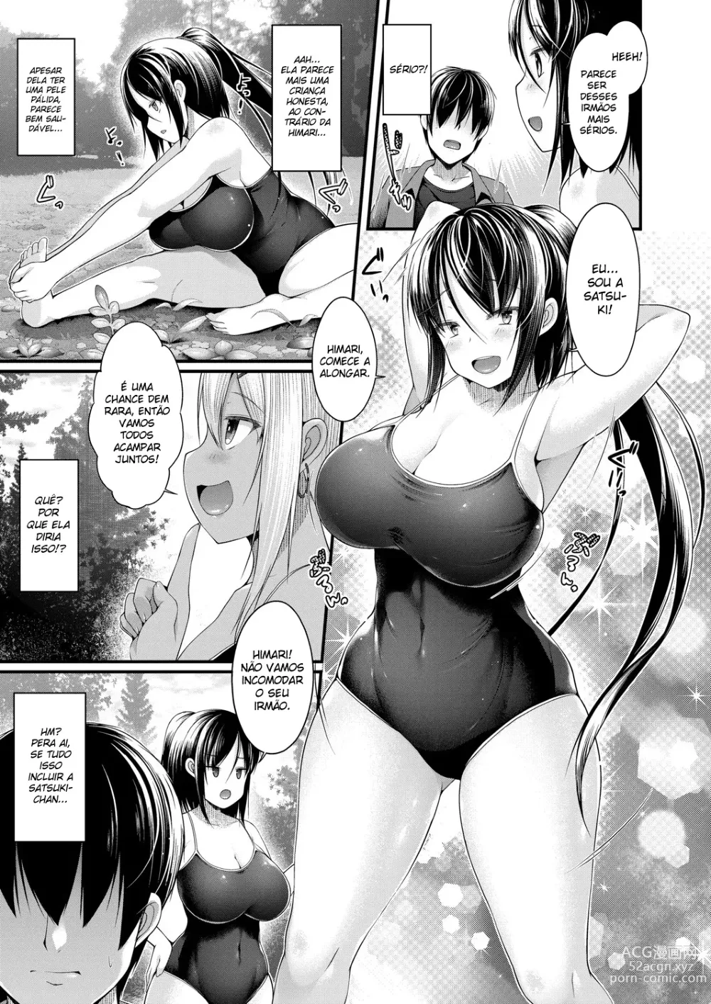 Page 7 of manga Hitori Camp o Shite itara Kuro Gal JK na Imouto to Imouto no Tomodachi ga Rannyuu shite kita Kekka Zenpen