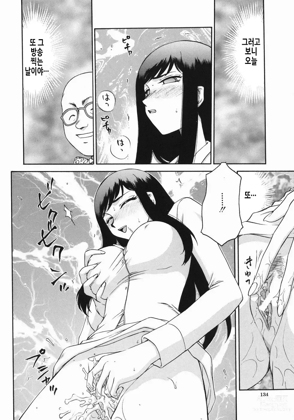 Page 137 of manga 노예 아나운서 쿄코