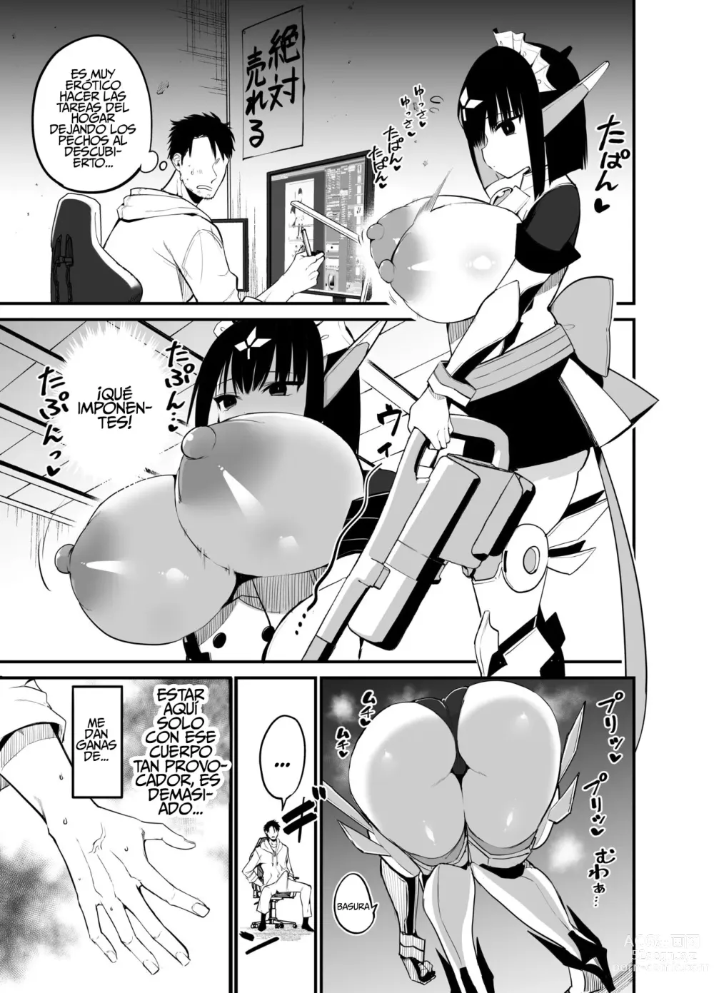 Page 8 of doujinshi AI ni Shigoto o Torareta Mangaka, Seieki mo Torareru.