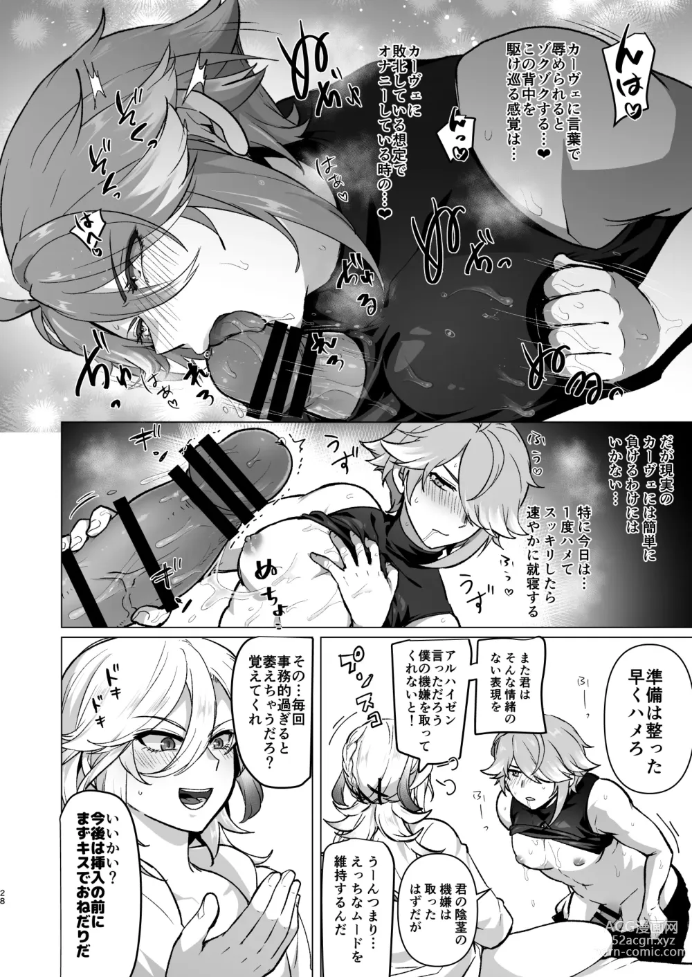 Page 27 of doujinshi Doukyonin ni Yachin no Kawari ni Chinpo o Teikyou Shite Morattara Hamacchatta Hanashi