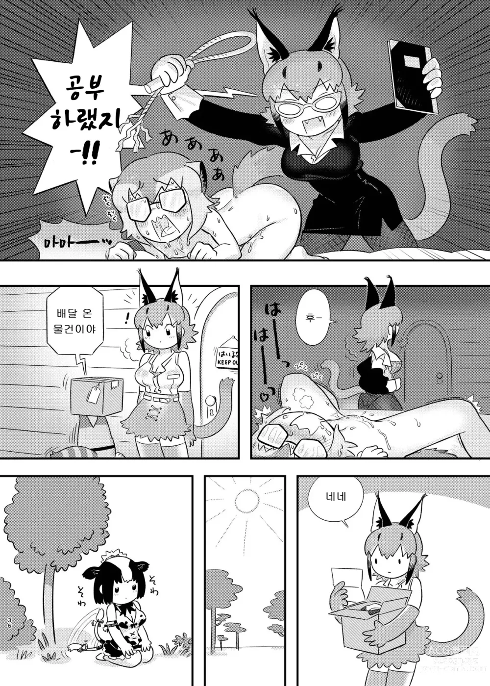 Page 34 of doujinshi 뭔데에~! 카라칼 마마 합동