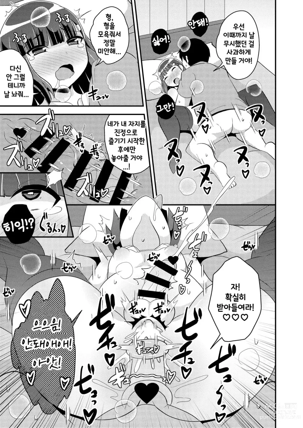 Page 12 of doujinshi 나마이키 남동생의 정낭을 주물러서 암컷♂으로 만드는 책♥