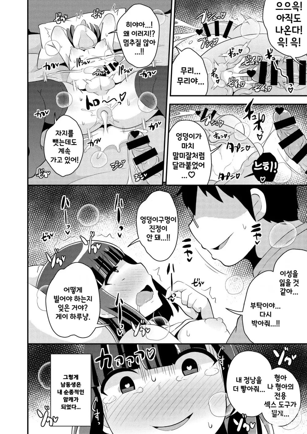 Page 17 of doujinshi 나마이키 남동생의 정낭을 주물러서 암컷♂으로 만드는 책♥