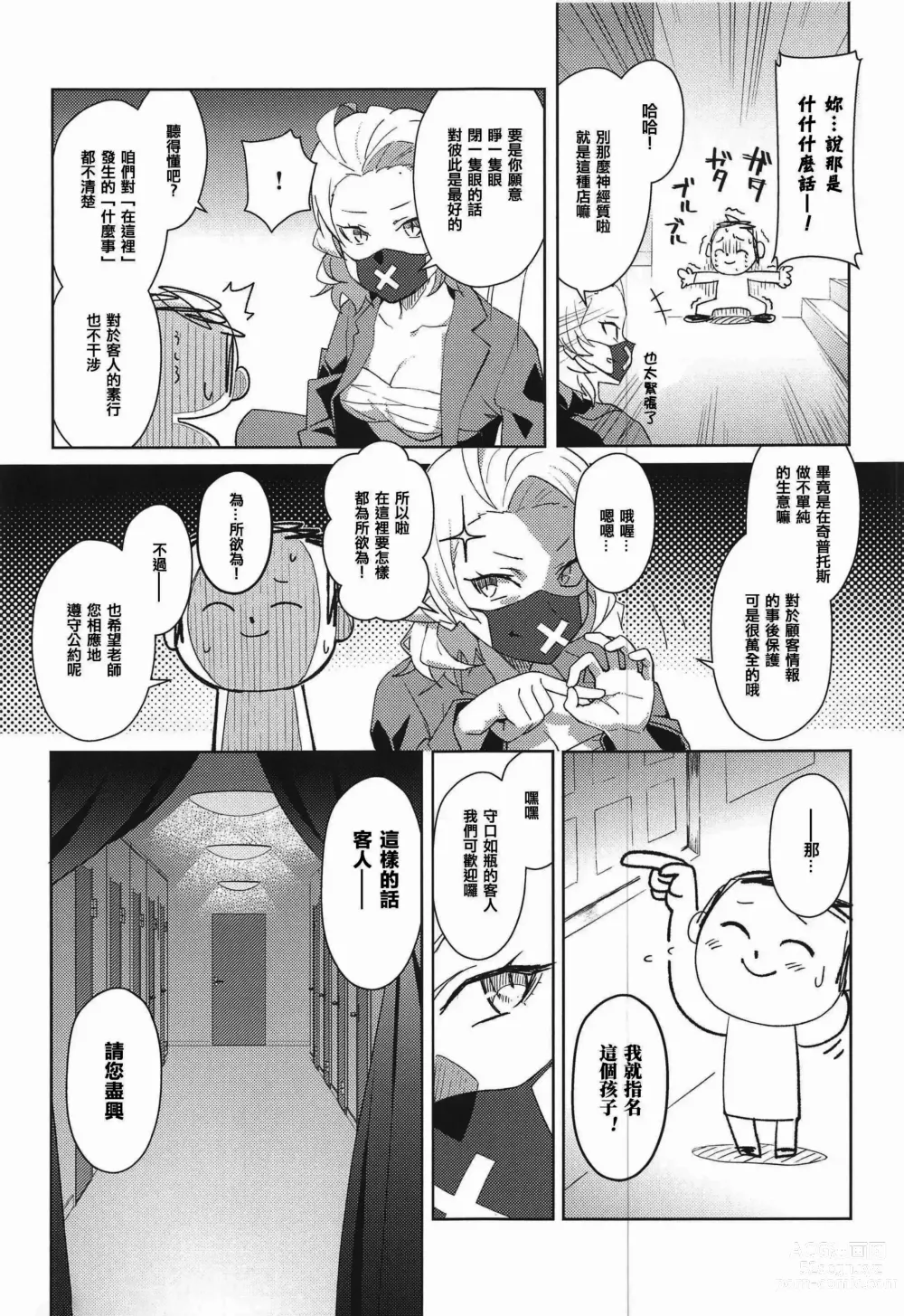 Page 6 of doujinshi Youkoso Kivotos Ihou Fuuzokuten e