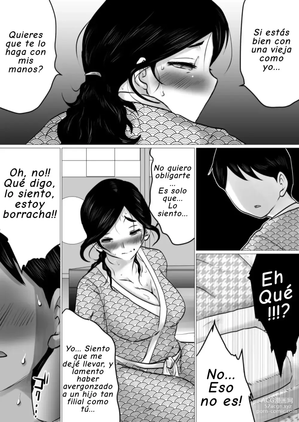 Page 15 of doujinshi Jukubo to Futari de, Onsen Ryokou. ~Oyakoukou Suru Tsumori ga, Kaa-san no Karada ga Ero Sugita node...~