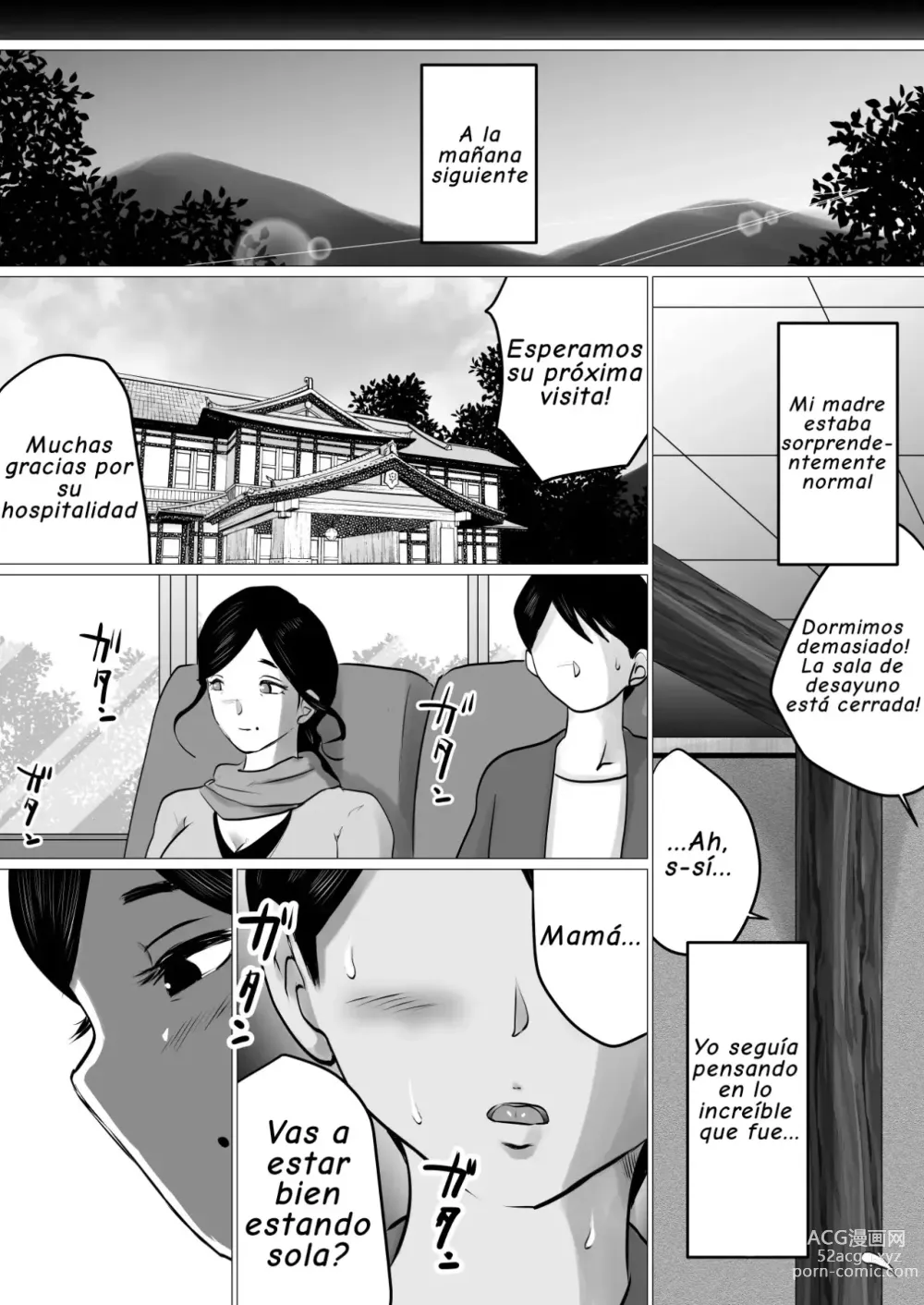 Page 50 of doujinshi Jukubo to Futari de, Onsen Ryokou. ~Oyakoukou Suru Tsumori ga, Kaa-san no Karada ga Ero Sugita node...~