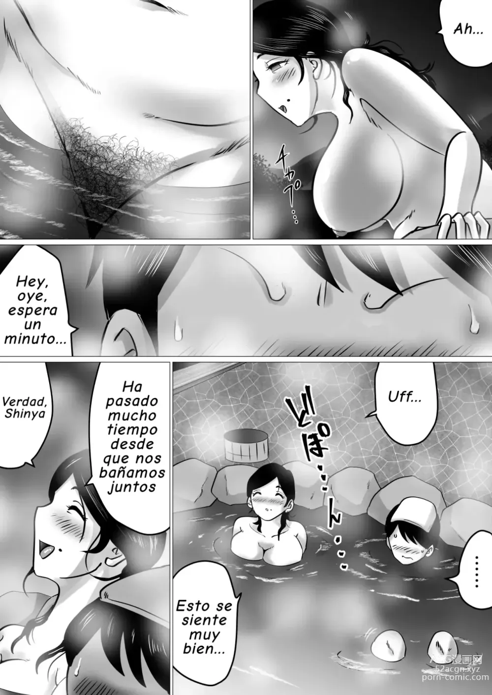 Page 6 of doujinshi Jukubo to Futari de, Onsen Ryokou. ~Oyakoukou Suru Tsumori ga, Kaa-san no Karada ga Ero Sugita node...~