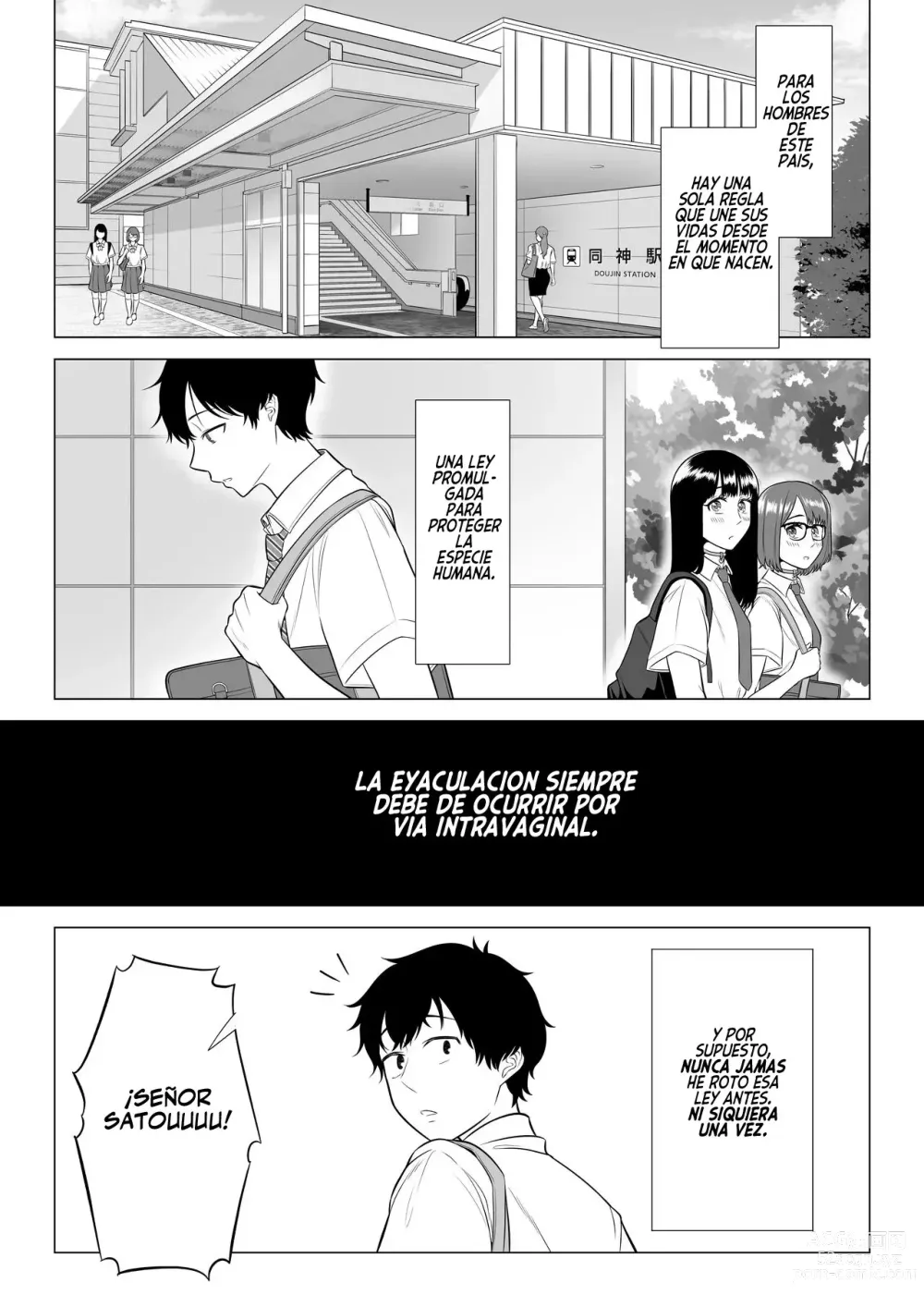 Page 5 of doujinshi En un mundo donde los hombres son escasos, el esperma es un recurso valioso