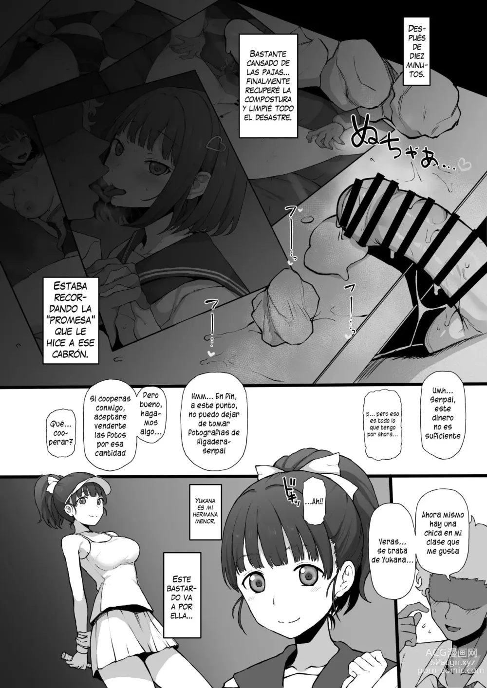 Page 16 of doujinshi Yarichin kara Imouto to Osananajimi no Honnou Mukidashi na Shashin o Katte Shikoru Hon