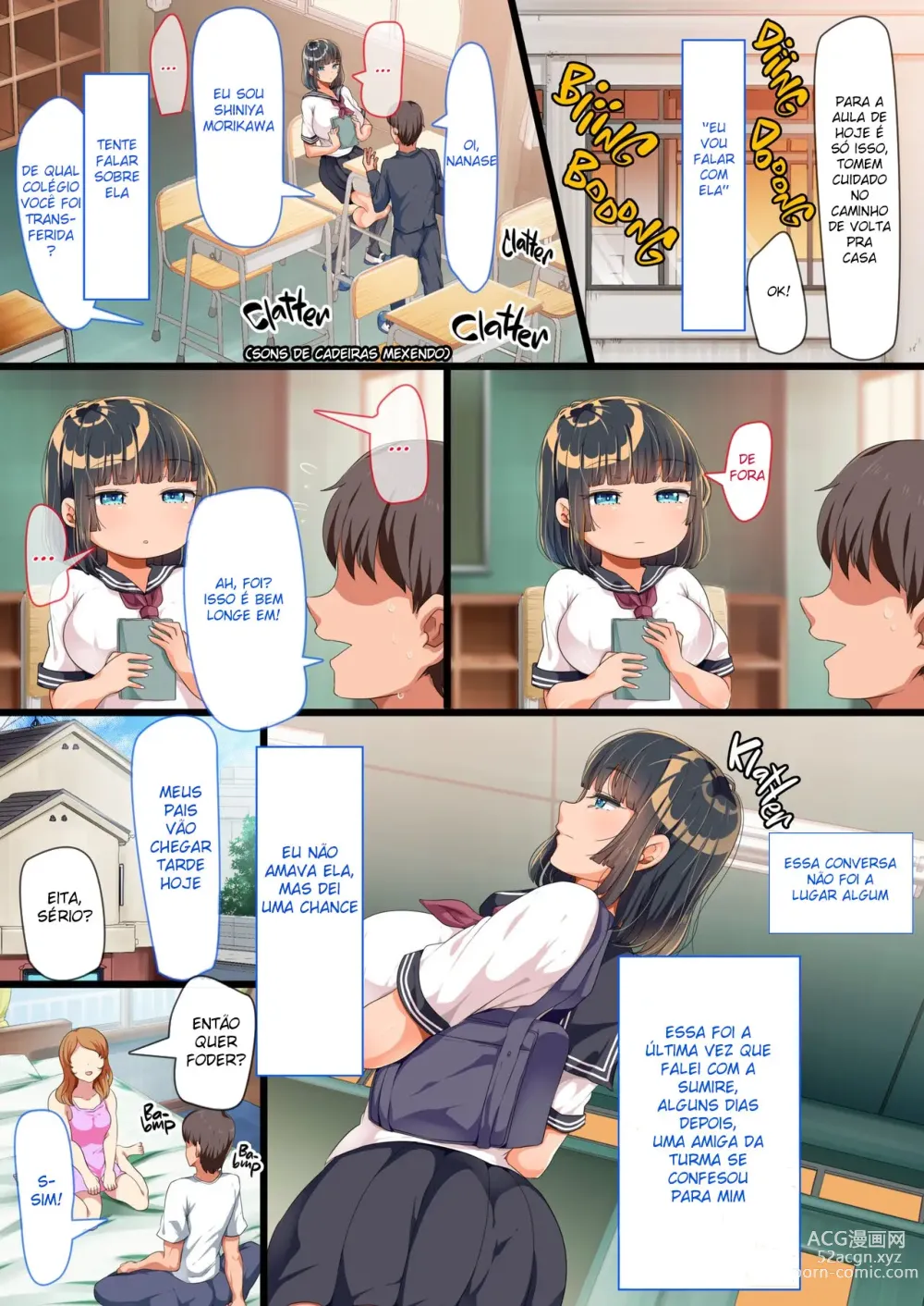 Page 4 of doujinshi Onaji Class ni Natta Muboubi Muteikou Kyonyuu Bishoujo Sumire-chan ni Yaritai Houdai na Shingakki