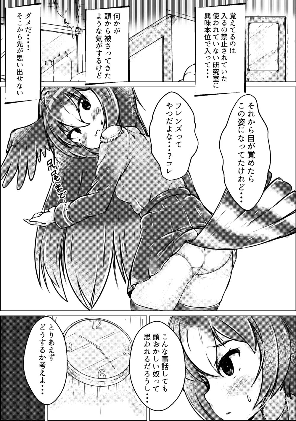 Page 43 of doujinshi Boku mo Friend ~Kimi wa Kaeru Basho~ Kemono Friends TSF Goudou 3