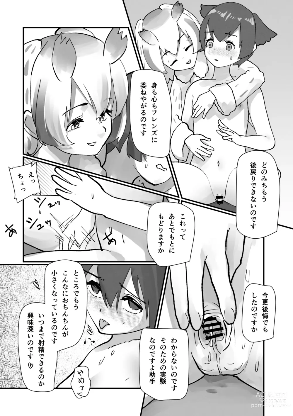 Page 87 of doujinshi Boku mo Friend ~Kimi wa Kaeru Basho~ Kemono Friends TSF Goudou 3