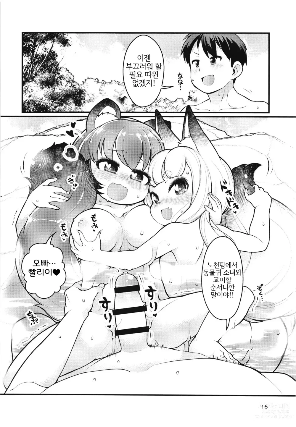 Page 15 of doujinshi 케모미미 온천에 어서오세요