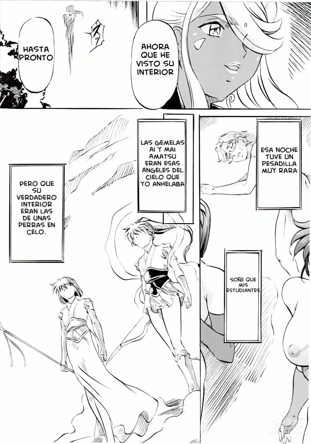 Page 19 of doujinshi Ai&Mai - Fantasia con las hermanas Amatsu