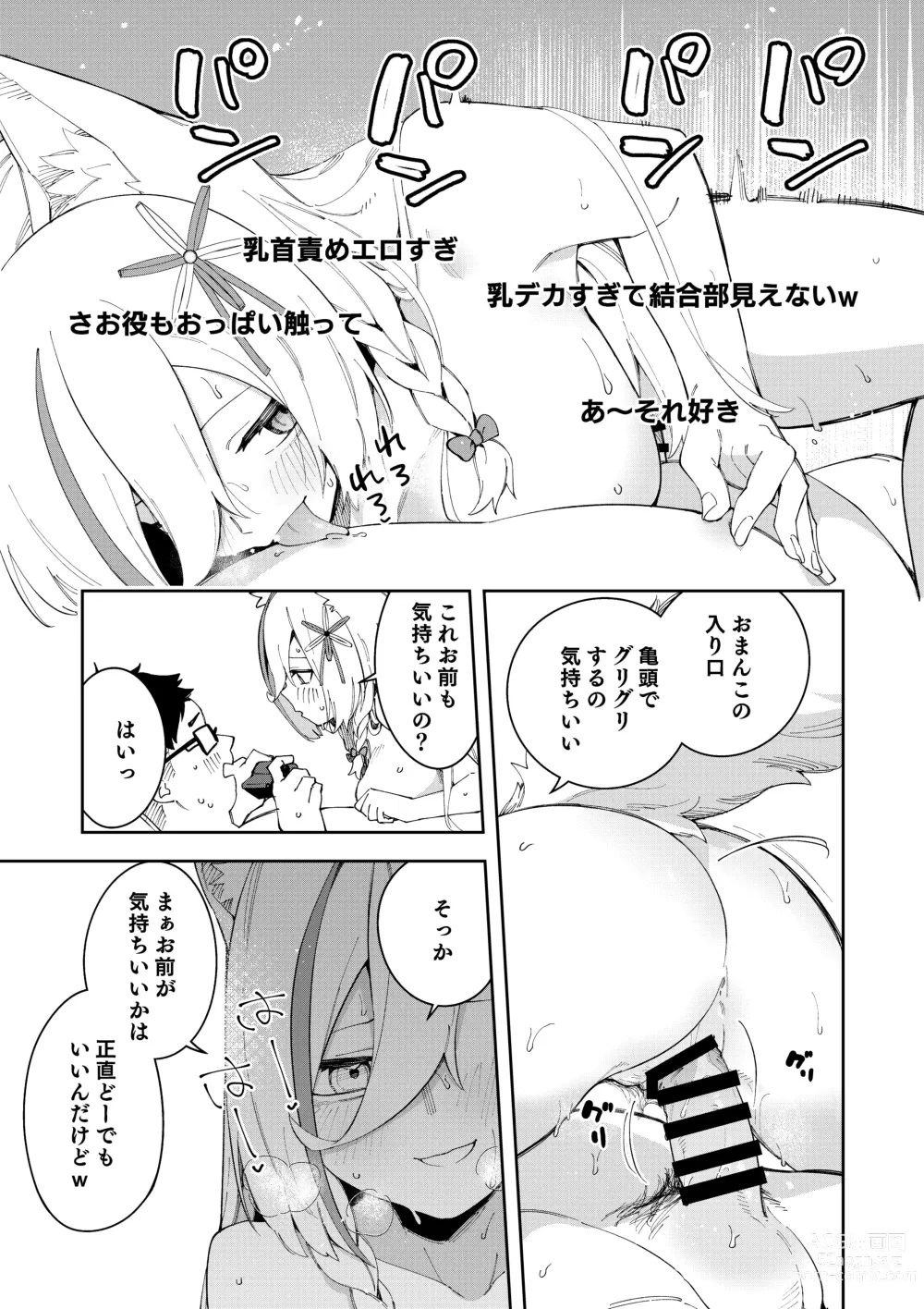 Page 55 of doujinshi Oshi Haishinsha wa Ore dake no Senyou Manko Saimin Kakete Ero-kei Haishinsha o Itsudemo Dokomade Hamemakuru ~Ronomiya Hinagiku no Baai~