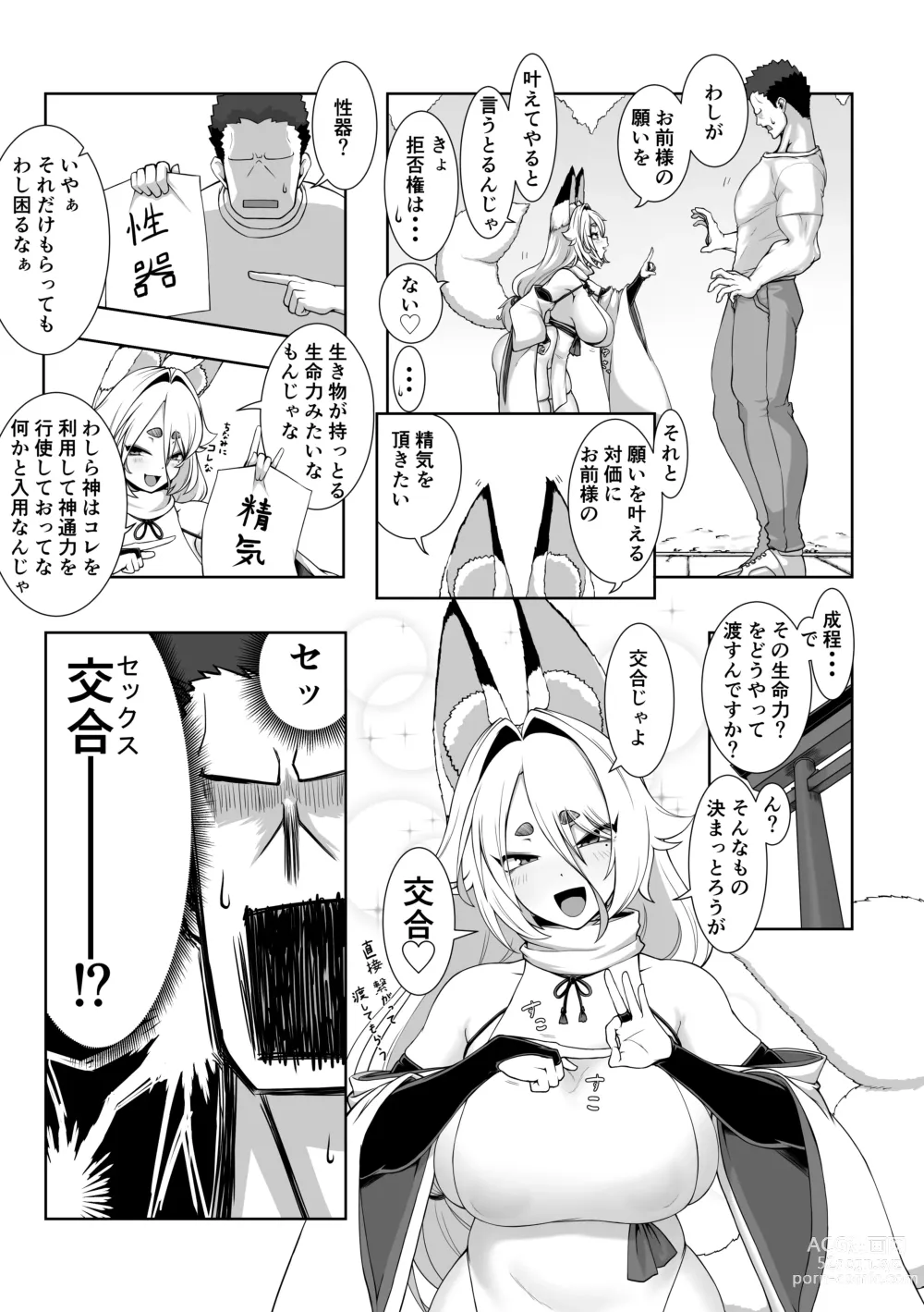 Page 6 of doujinshi Kami-sama Kitsune Yuuko-san to no Nuregoto Shinji