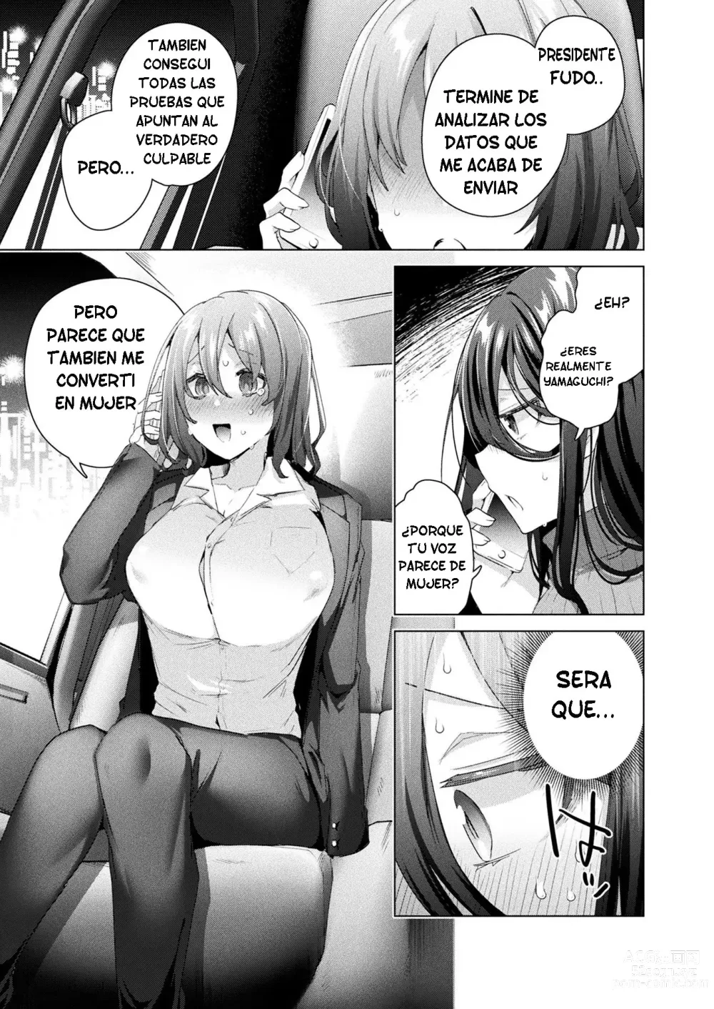 Page 19 of manga TS President Ch. 3