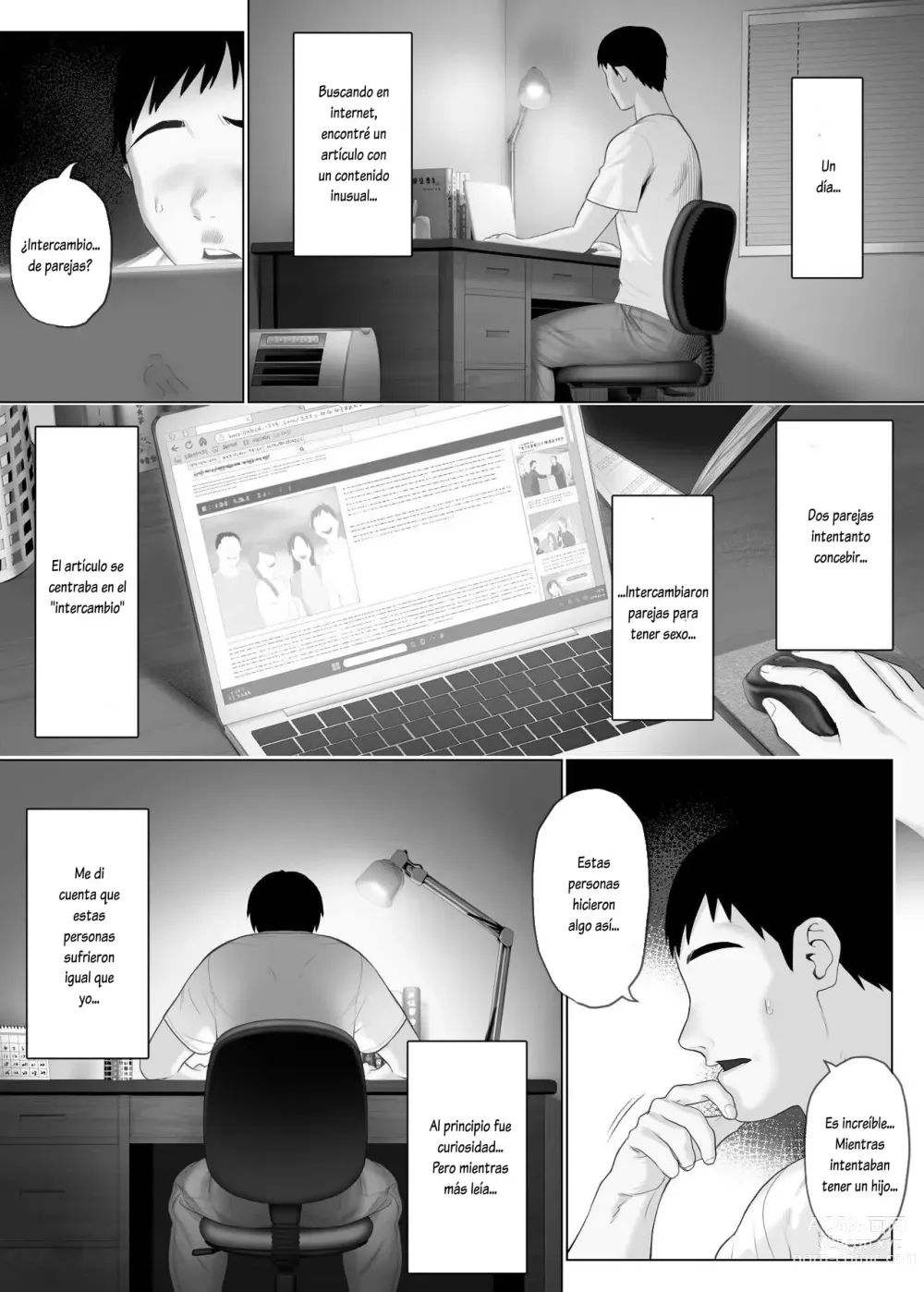 Page 8 of doujinshi LeveChi na Swapping 1 -Seiheki ni Mezameru Otto Hen-