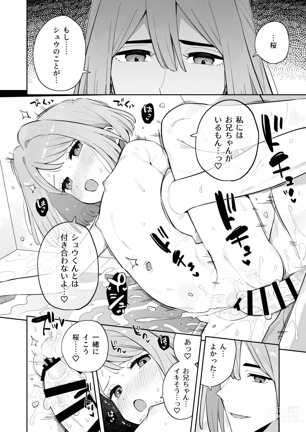 Page 39 of doujinshi Gomen ne, Watashi ni wa Onii-chan ga Iru Kara