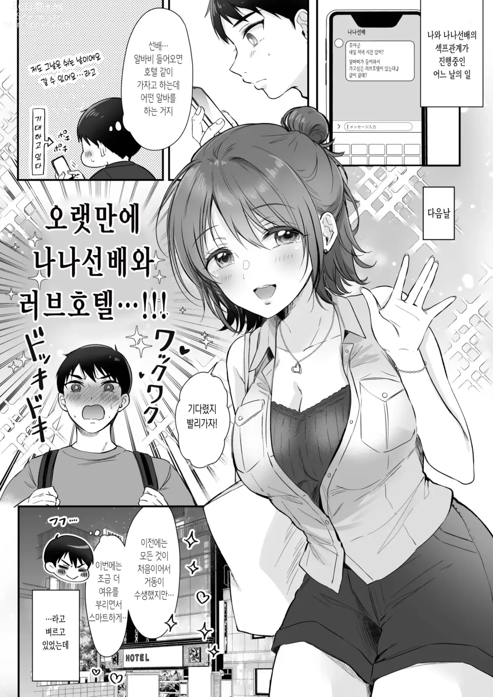 Page 2 of doujinshi 나나선배와 러브호텔에서 코스프레섹스 ~섹프선배 번외편~