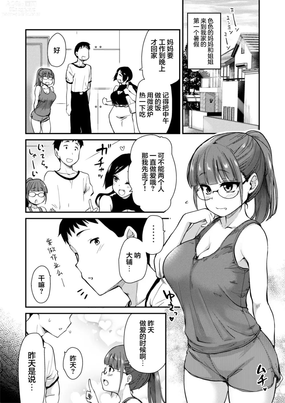 Page 2 of doujinshi Ane no Seiyoku Shori wa Ototo ga Suru Monoda to, Gitei wa Omoi Hajimete Iru. (decensored)