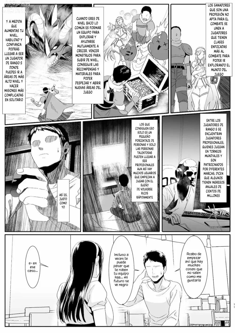 Page 11 of doujinshi La historia de mi novia que conoci en un juego en linea me engaño con un poderoso jugador