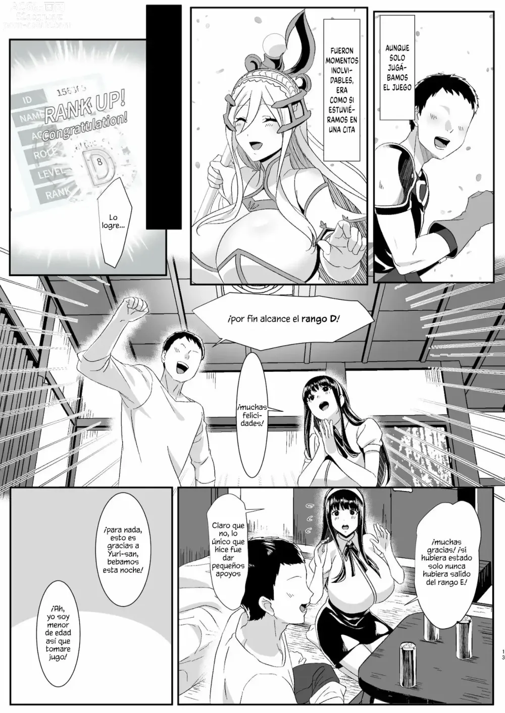 Page 13 of doujinshi La historia de mi novia que conoci en un juego en linea me engaño con un poderoso jugador