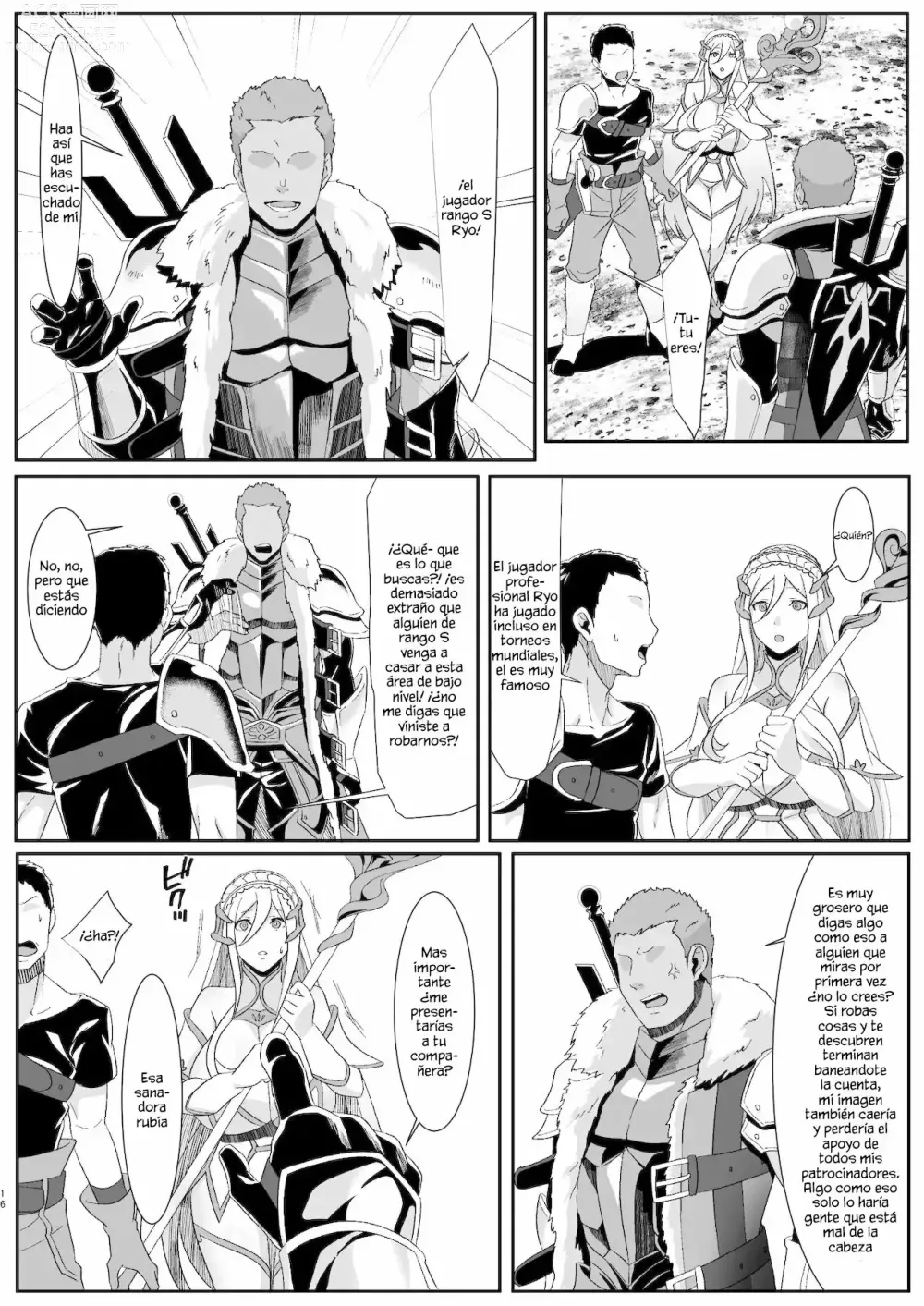 Page 16 of doujinshi La historia de mi novia que conoci en un juego en linea me engaño con un poderoso jugador