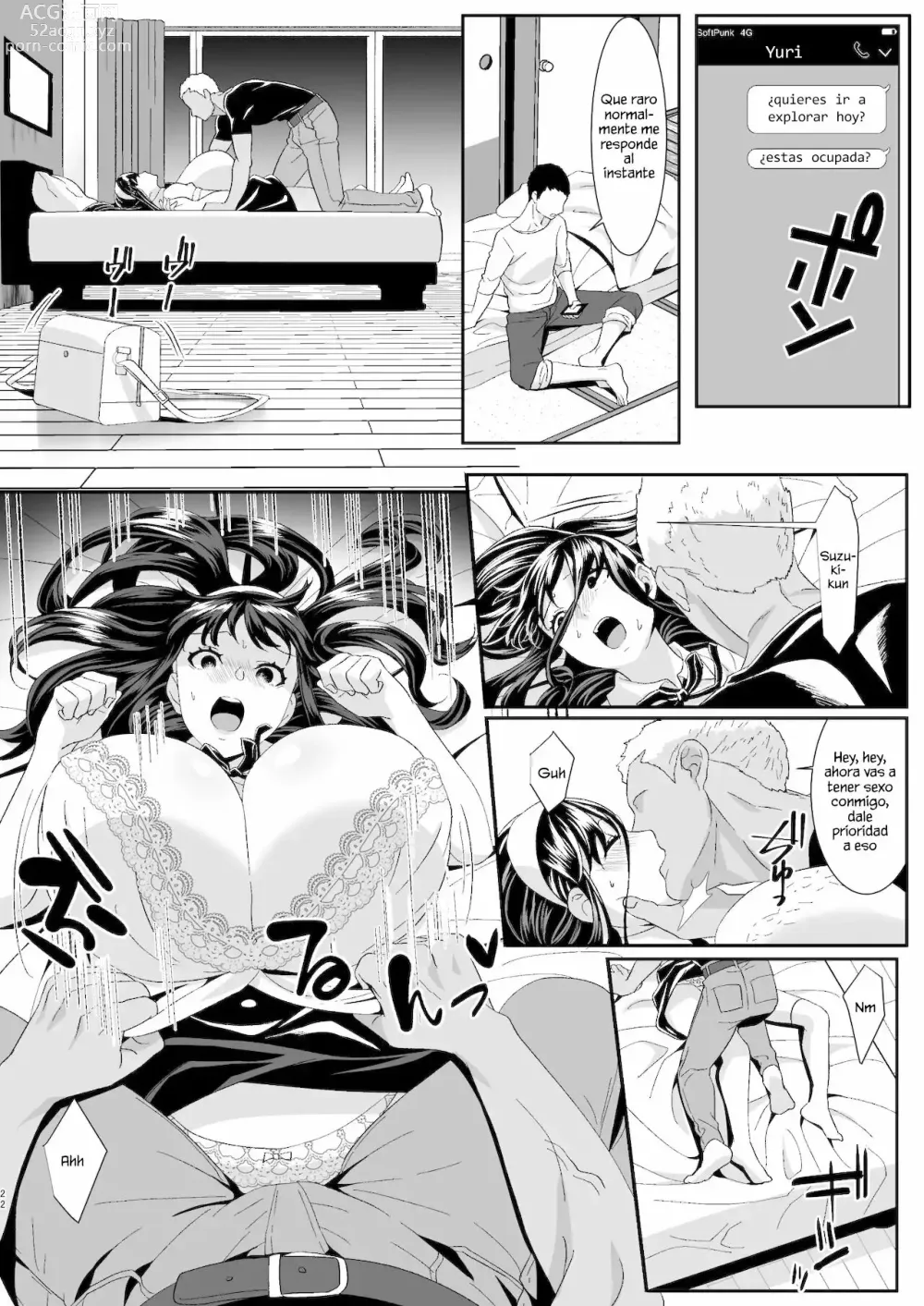 Page 22 of doujinshi La historia de mi novia que conoci en un juego en linea me engaño con un poderoso jugador