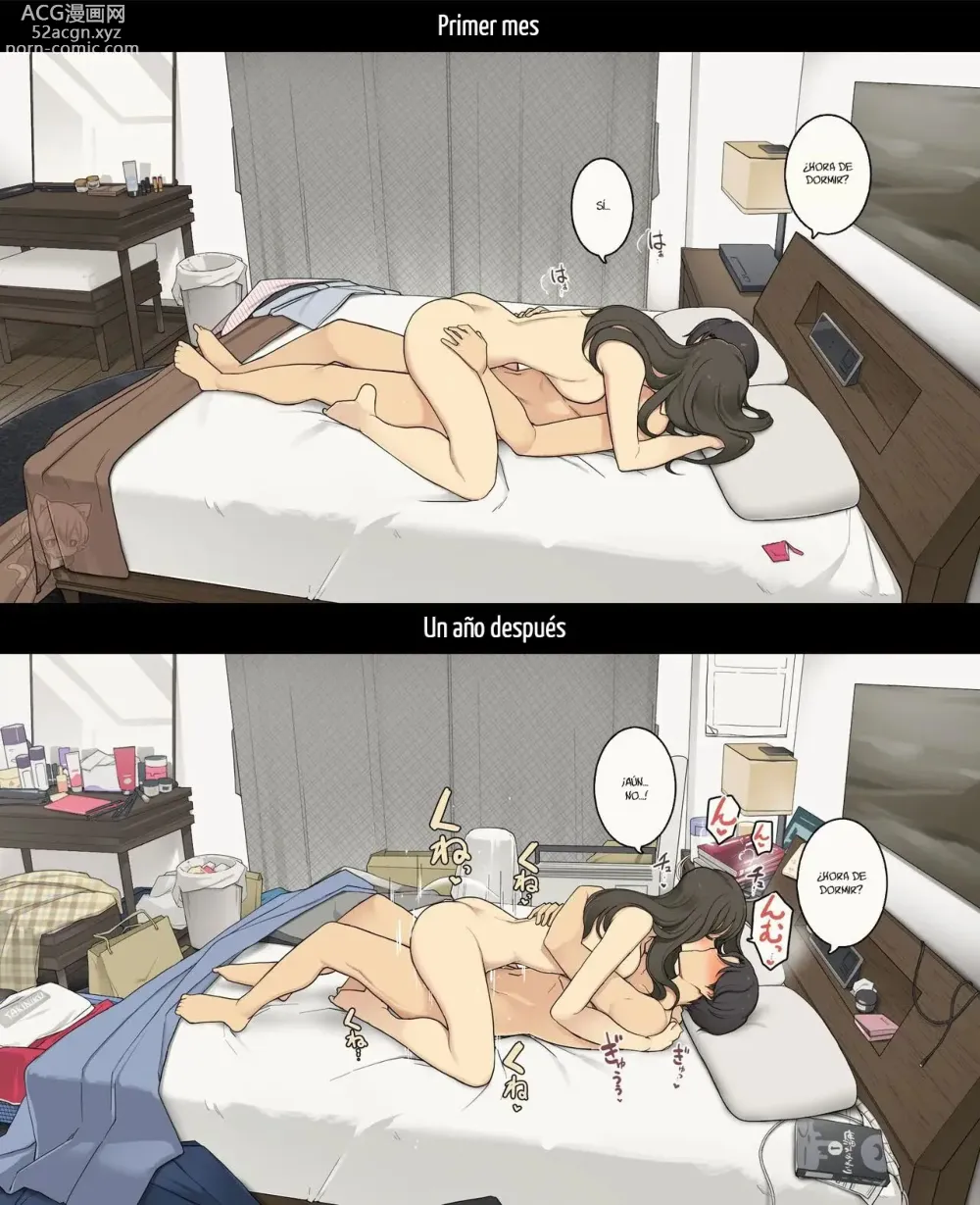 Page 20 of doujinshi A Day in the Life of a Couple: Their First Month Living Together vs. One Year Later