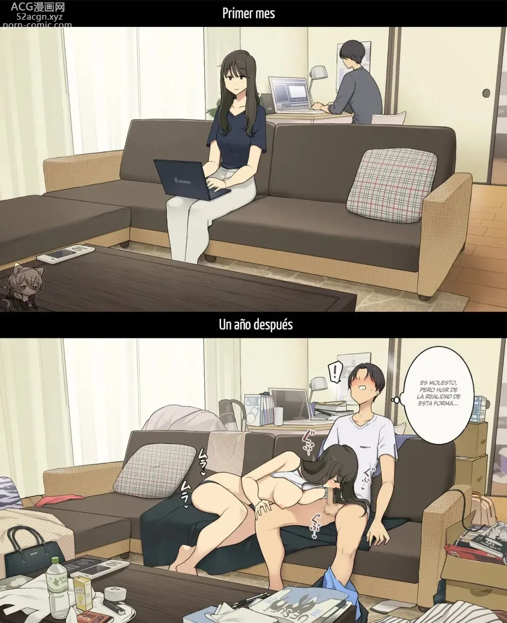 Page 9 of doujinshi A Day in the Life of a Couple: Their First Month Living Together vs. One Year Later