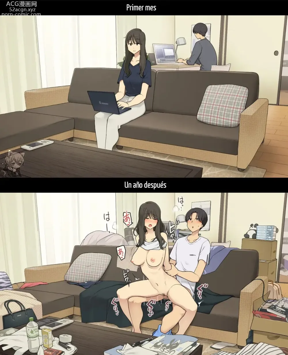 Page 10 of doujinshi A Day in the Life of a Couple: Their First Month Living Together vs. One Year Later