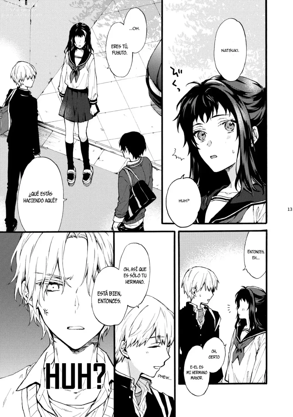 Page 12 of doujinshi Este chico no es my novio!! ~La situacion en la secundaria de los hermanos~ Shinomura