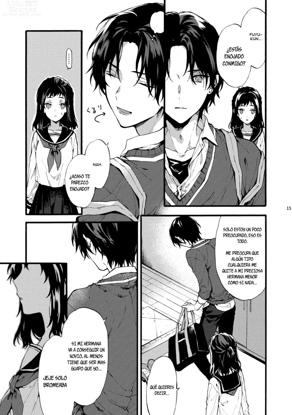 Page 14 of doujinshi Este chico no es my novio!! ~La situacion en la secundaria de los hermanos~ Shinomura