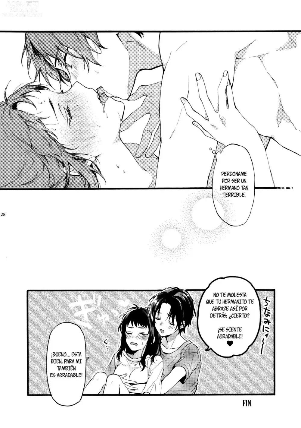 Page 27 of doujinshi Este chico no es my novio!! ~La situacion en la secundaria de los hermanos~ Shinomura