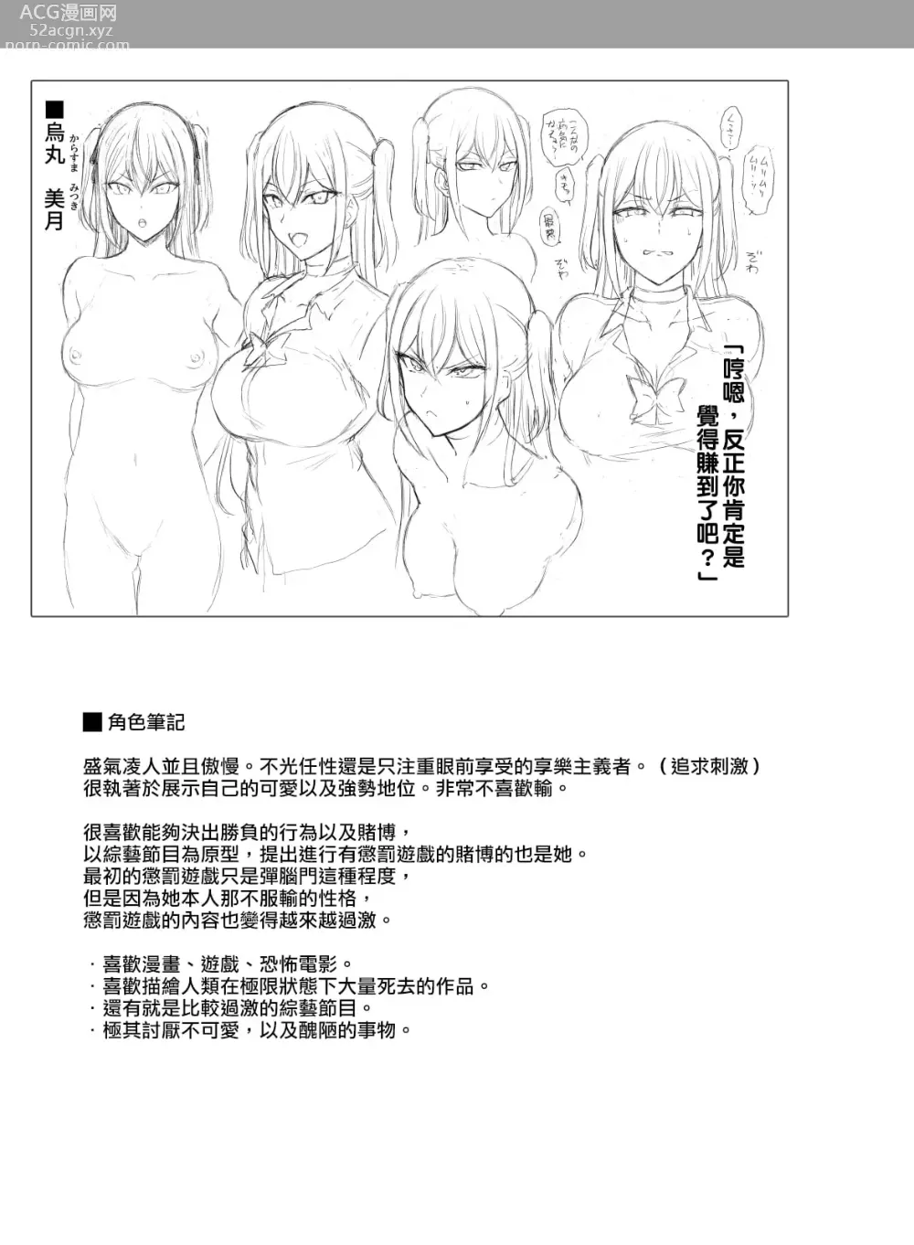 Page 21 of doujinshi Gal-tachi ni Kimogararenagara H na Batsu Game o Shita Toki no Hanashi.