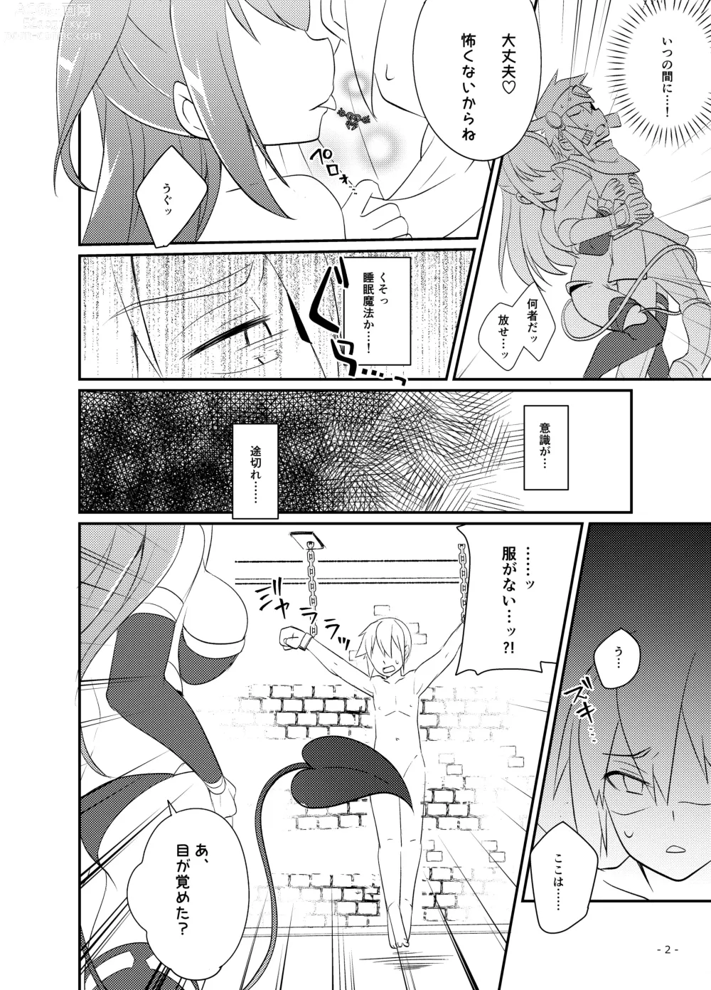 Page 3 of doujinshi Yuusha no Matsuro ~Toraware, Neburare, Okasareru~