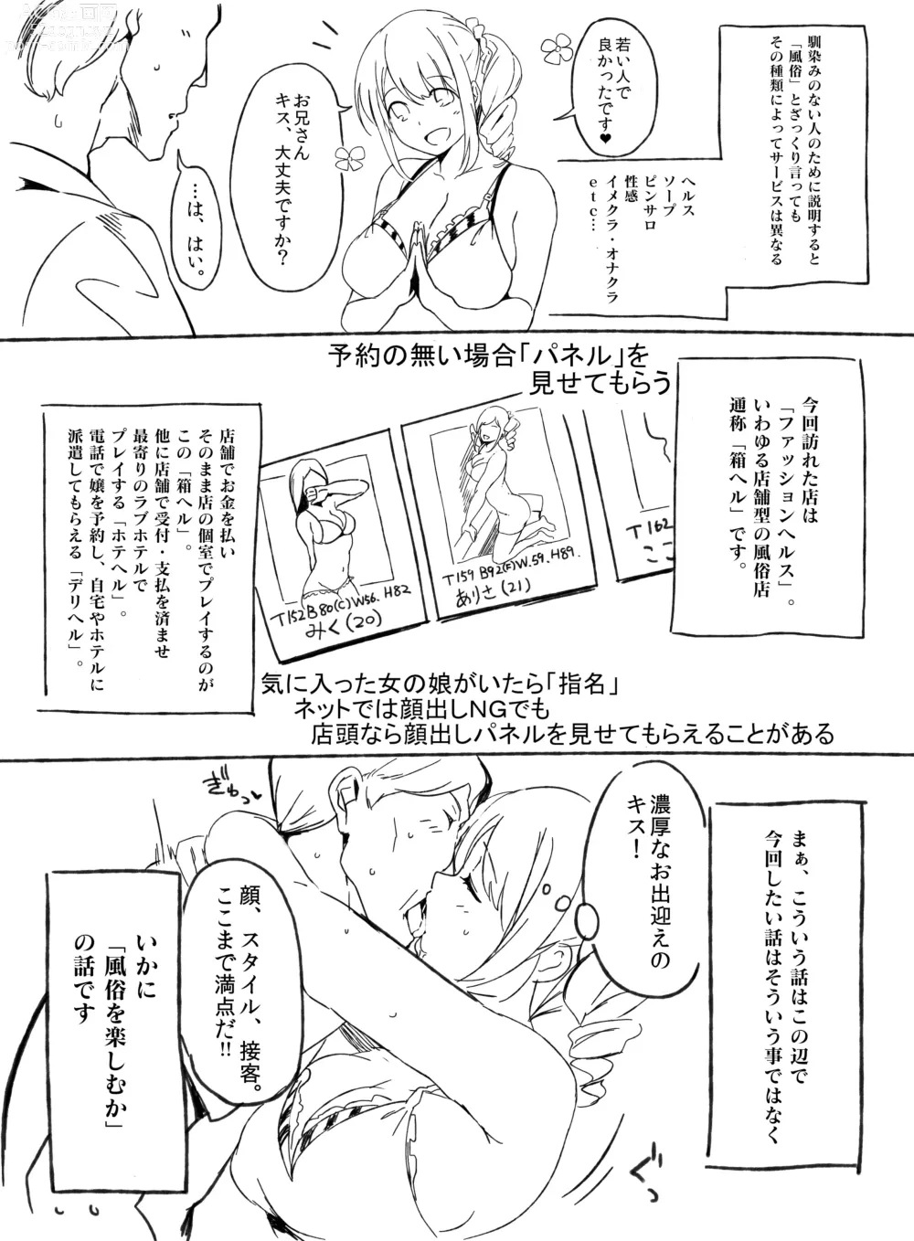 Page 7 of doujinshi Fuuzoku Jittaiken Hon