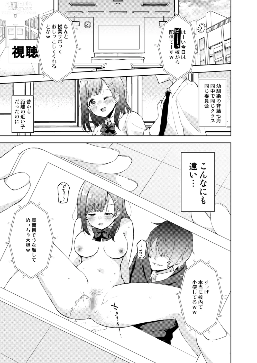 Page 4 of doujinshi JK Nanami no Haishin Jijou