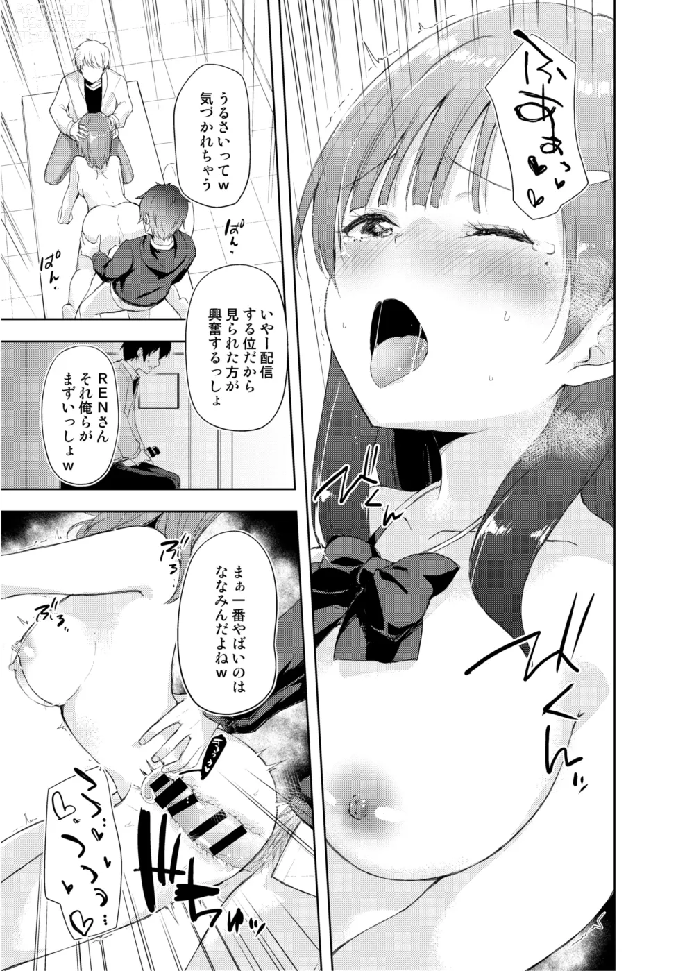 Page 41 of doujinshi JK Nanami no Haishin Jijou