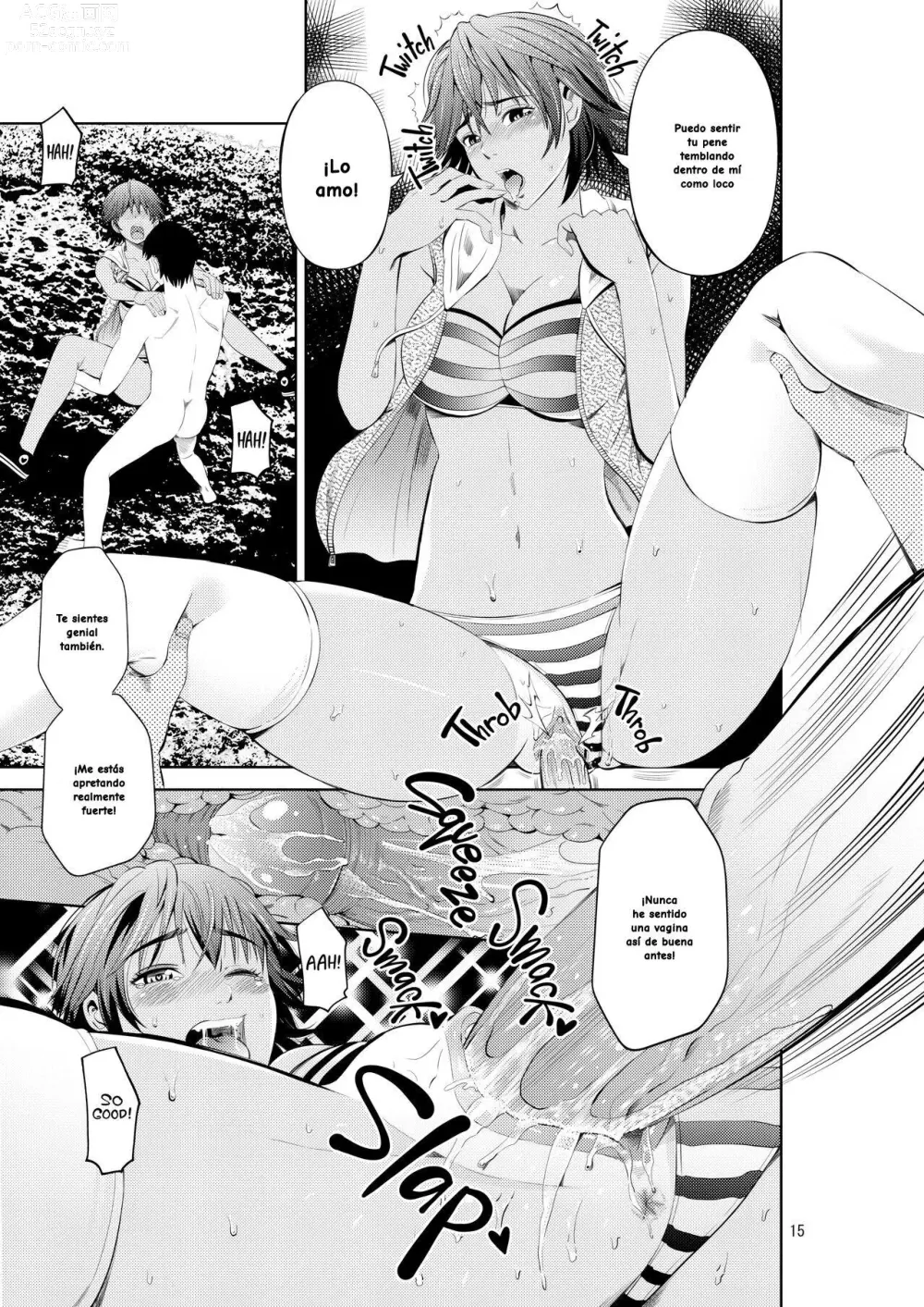 Page 16 of doujinshi My Summer Paradise: Fucking a Beach Girl Behind My Girlfriend's Back (decensored)