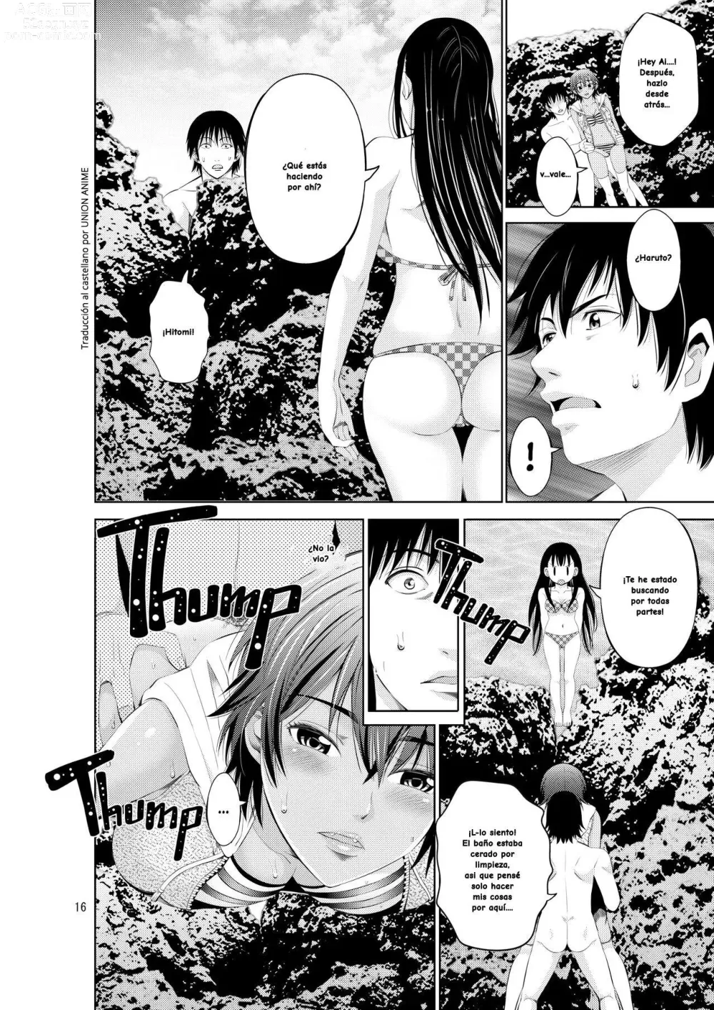 Page 17 of doujinshi My Summer Paradise: Fucking a Beach Girl Behind My Girlfriend's Back (decensored)