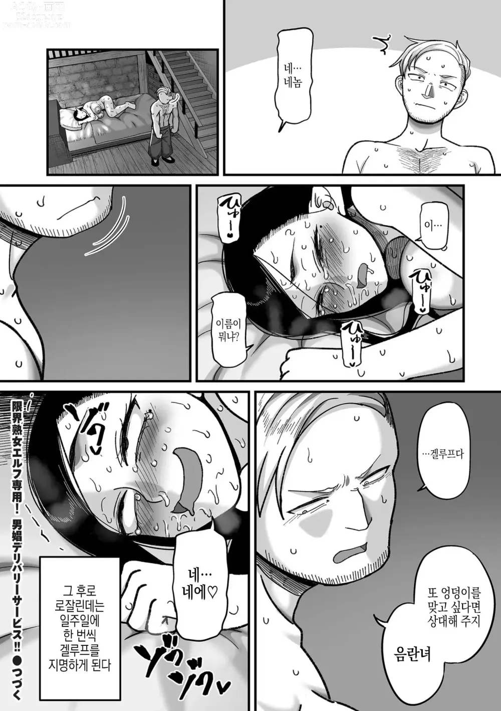 Page 31 of manga 엘프전용 남창딜리버리 서비스 2편 황혼의 로잘린데