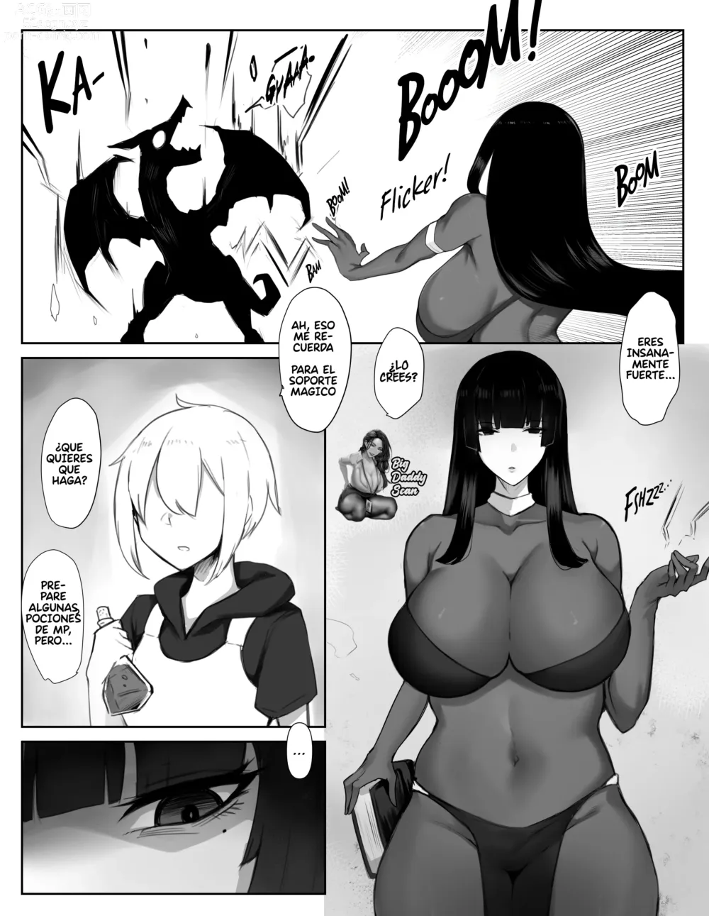 Page 3 of doujinshi El Cuento De La Maga Oneesan Que Ordeña A Un Aventurero Para reponer Su Poder Magico